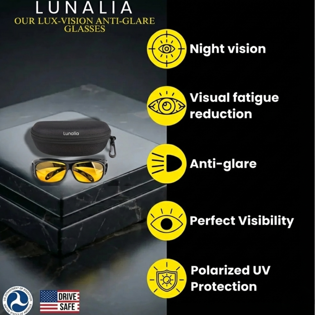 Lunalia's Glasses - Drive Safely at Night!